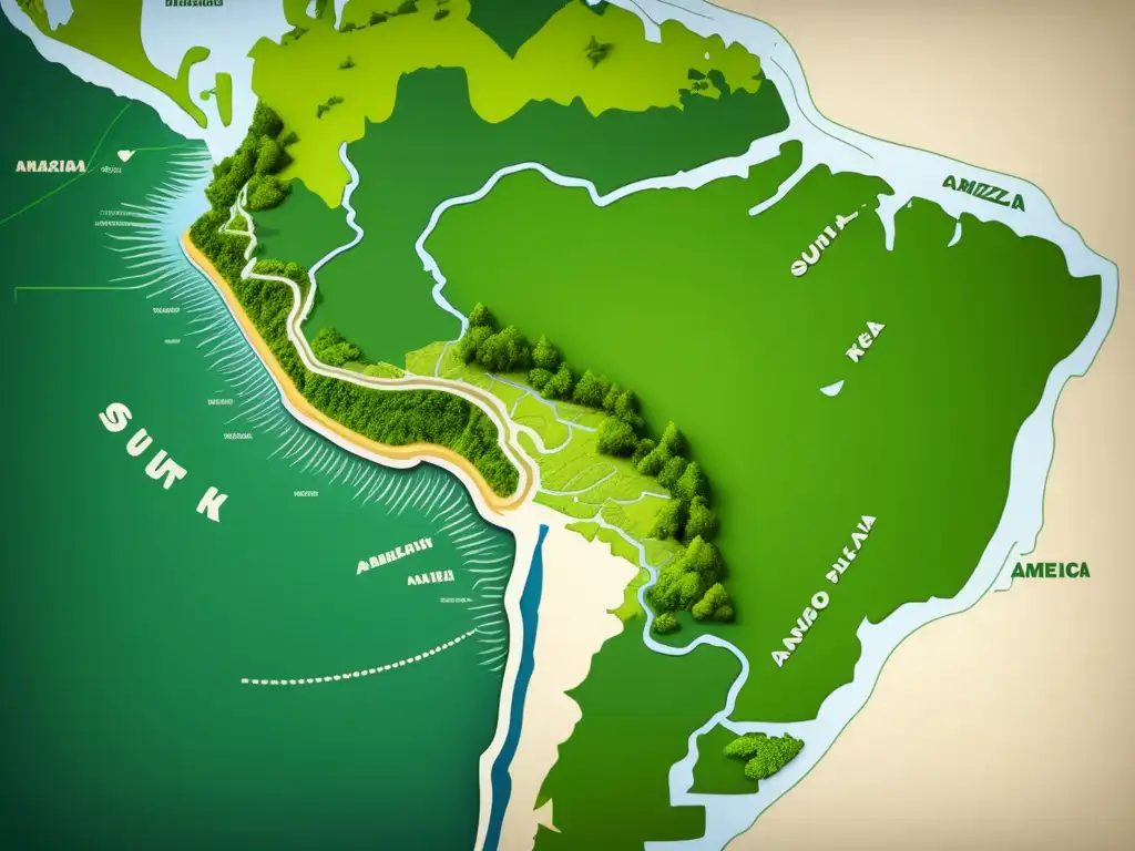 Mapa detallado del Amazonas: Descubriendo el río Amazonas con Francisco de Orellana