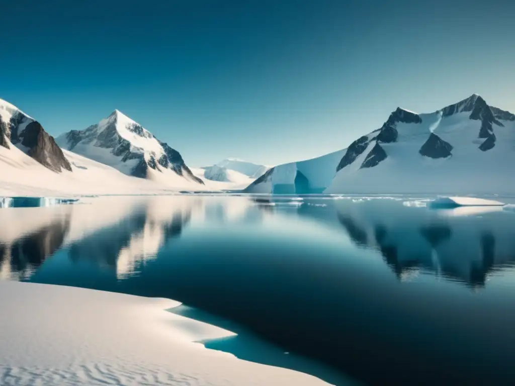 El misterio de la Antártida: ¿Qué descubrimientos se ocultan en su hielo? - Paisaje vintage 8k de la Antártida con científicos y fósiles