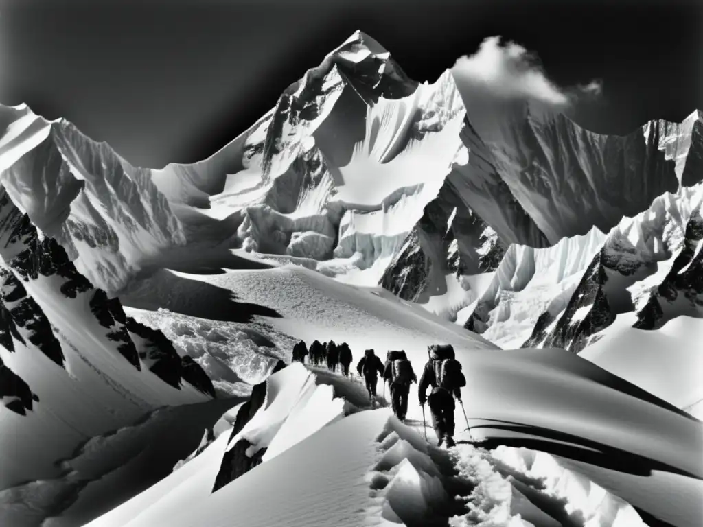 Ascenso montaña Gasherbrum I: montañeros vintage en trepidante aventura