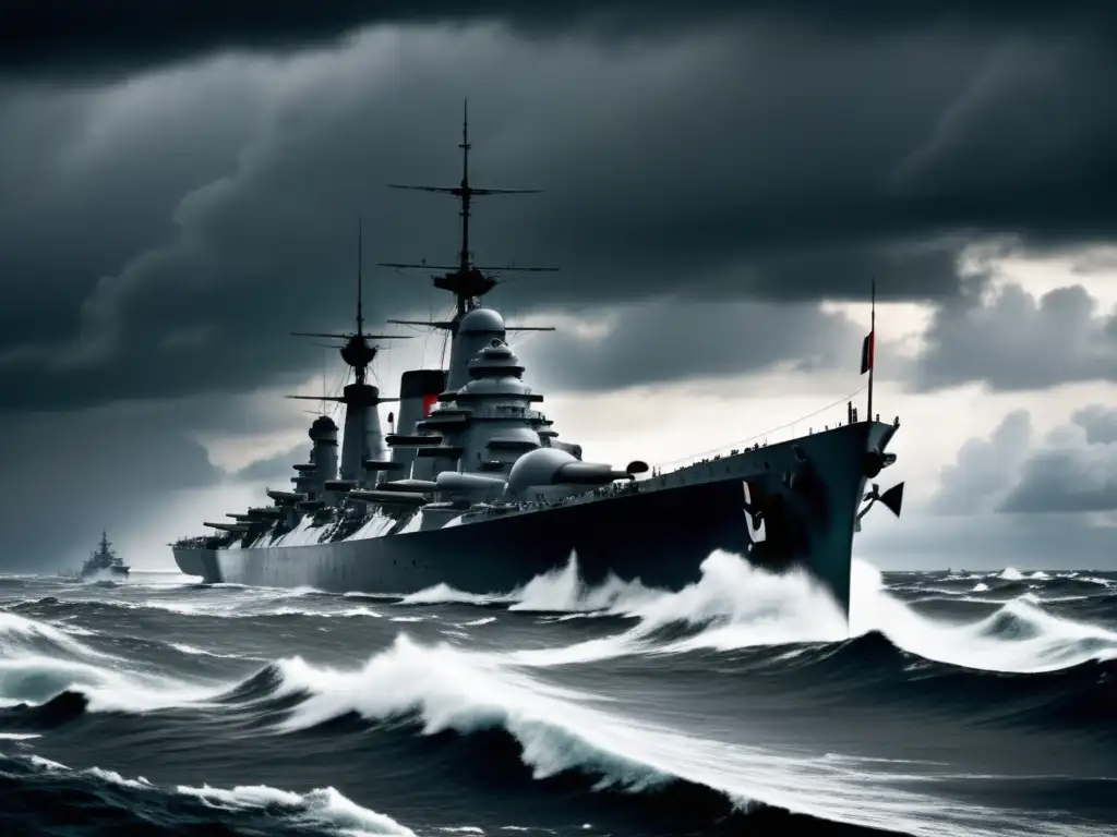 Bismarck y Hood en batalla Bismarck y HMS Hood en épico enfrentamiento naval