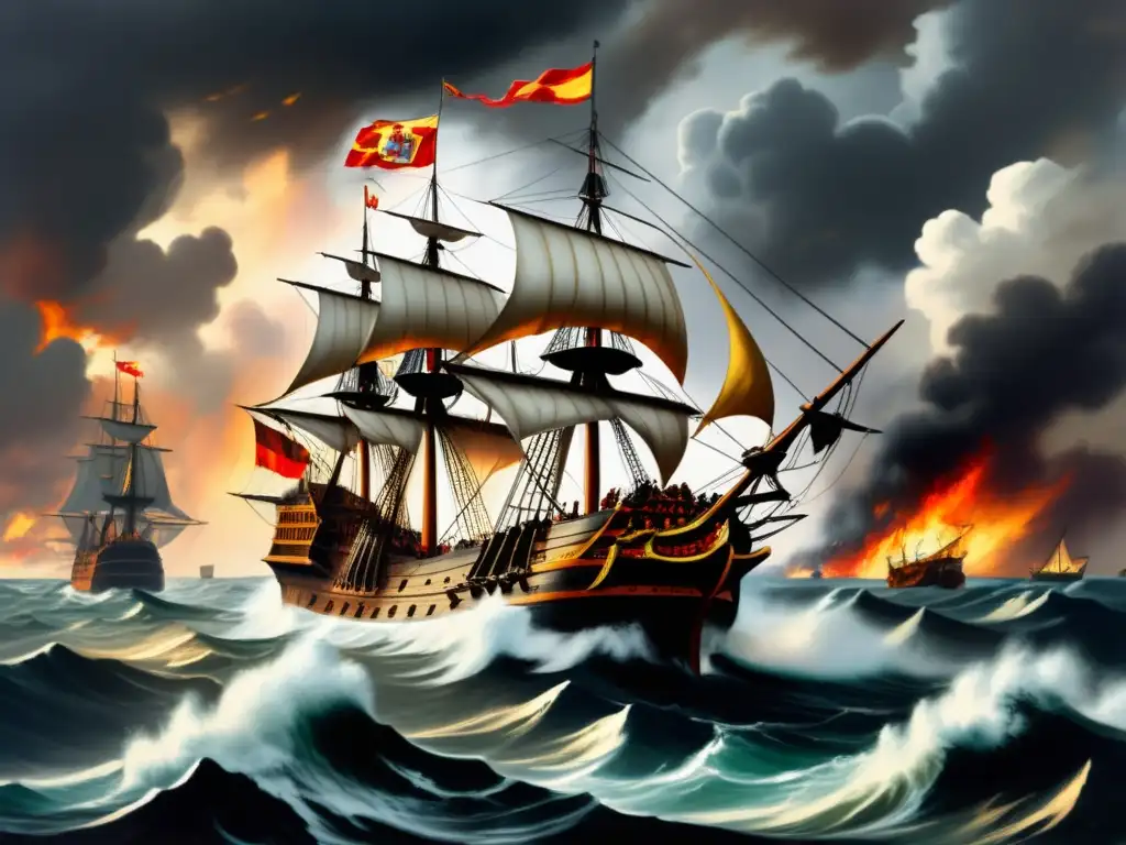 La Armada Invencible: Batalla épica en el mar entre España e Inglaterra