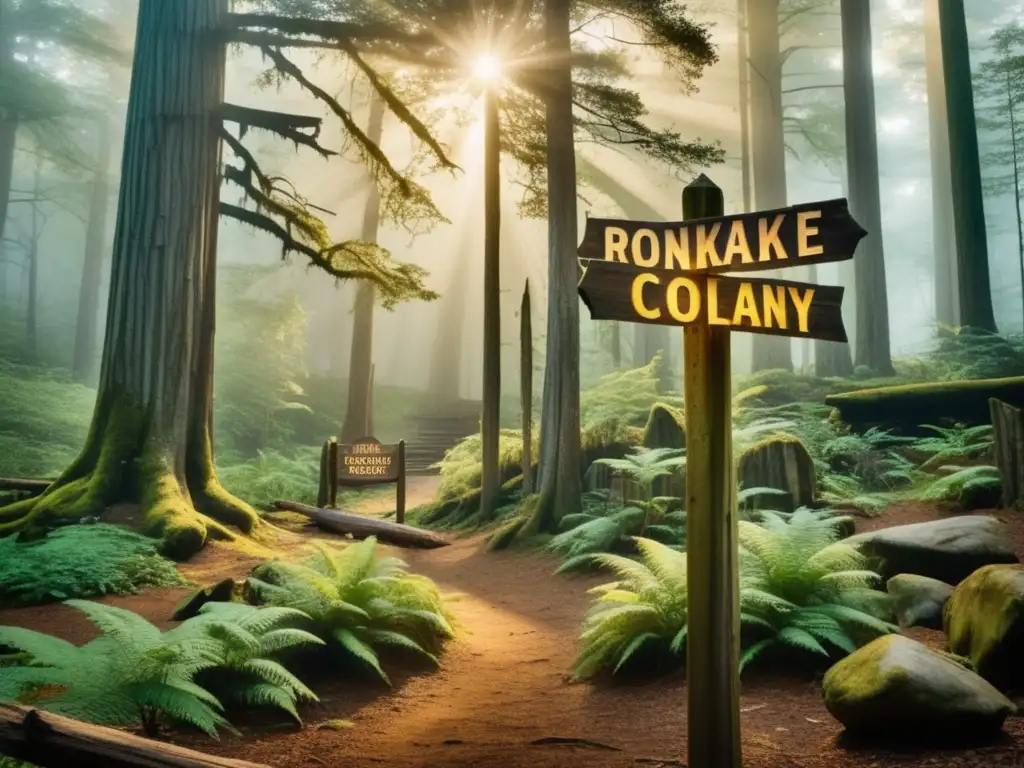 Bosque antiguo y misterioso: El misterio de Roanoke: La colonia perdida del siglo XVII