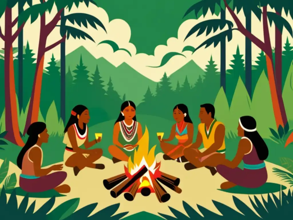 Indígenas en expediciones: campamento, 15-16 siglos, tradiciones, naturaleza, comunidad