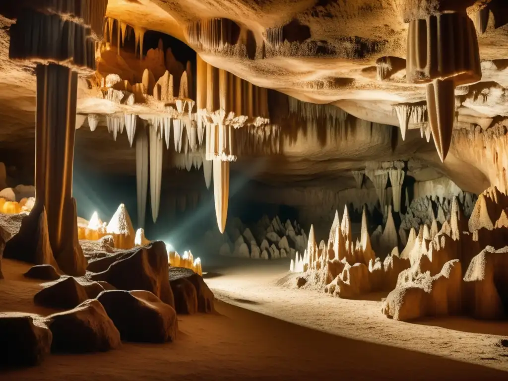 La belleza escondida: cueva estalactitas con maravillas geológicas