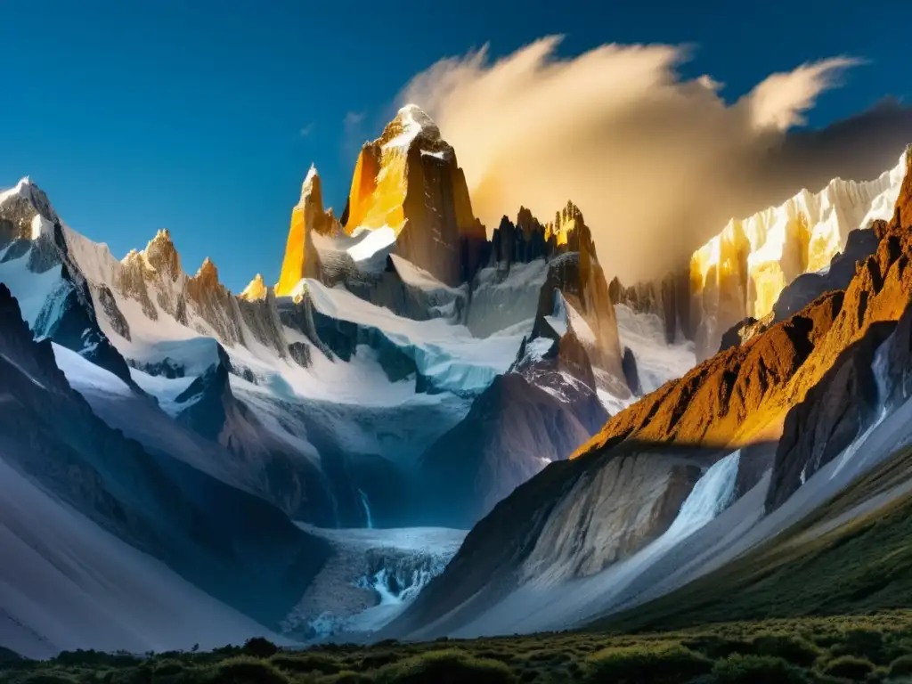 Ascenso al Cerro Torre: Majestuosidad y desafío en una imagen vintage