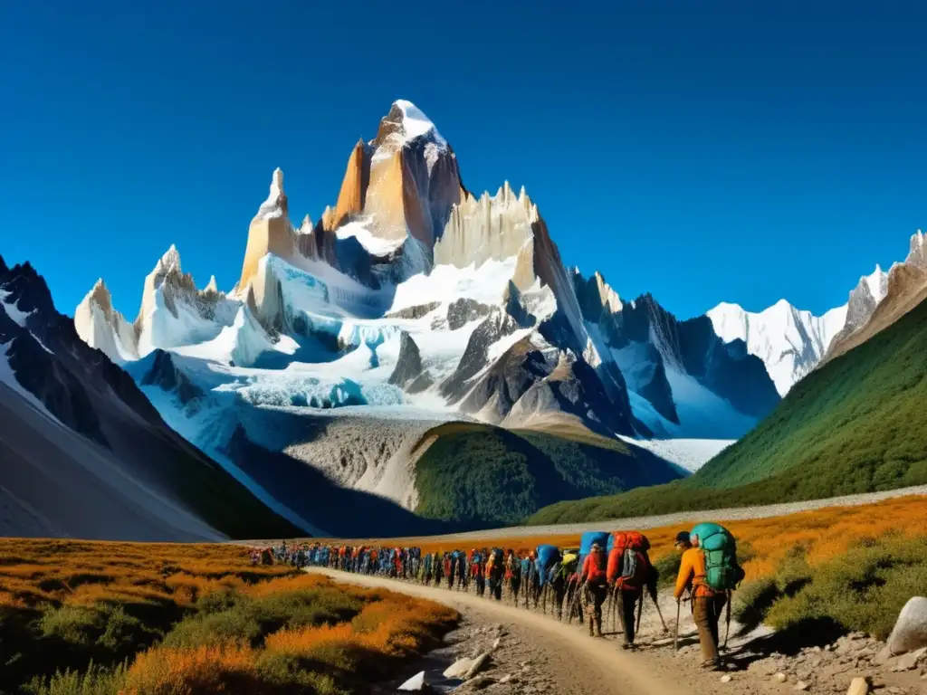 Ascenso al Cerro Torre: Montaña desafiante y majestuosa