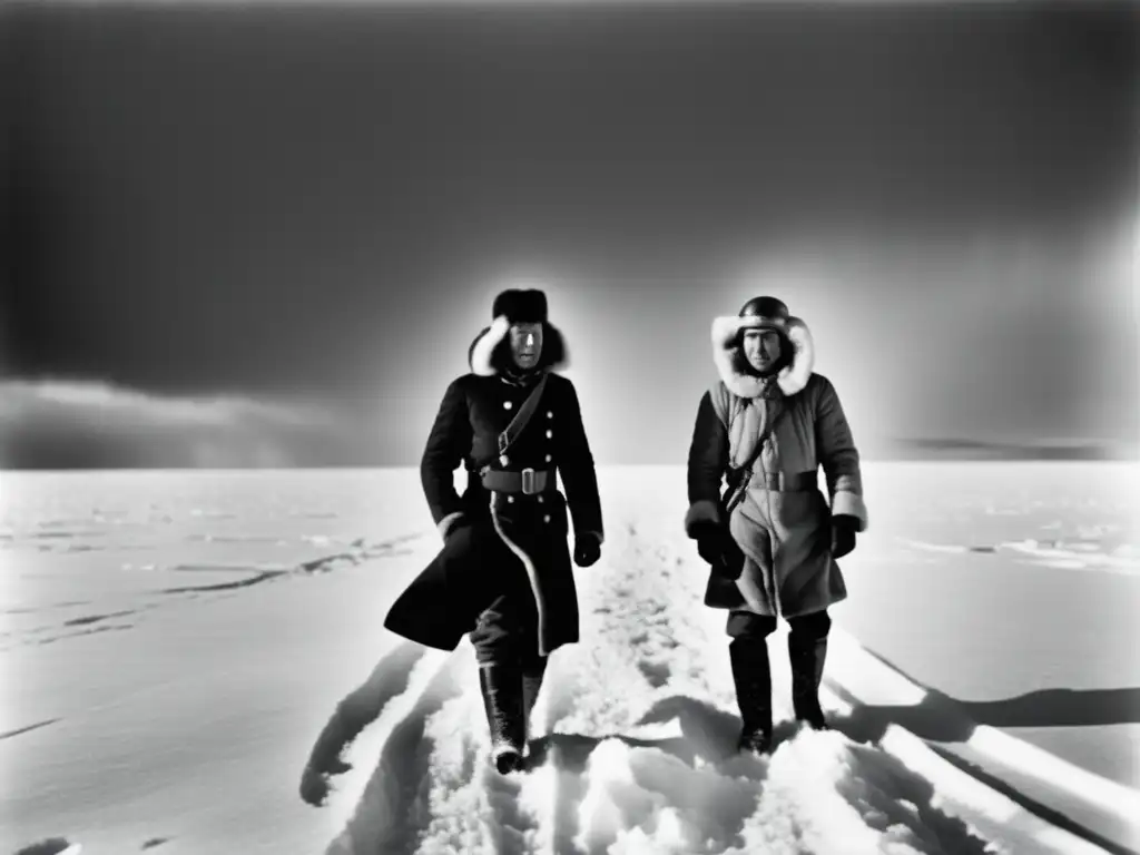 La carrera por el Polo Sur: Confrontación Scott-Amundsen en foto histórica