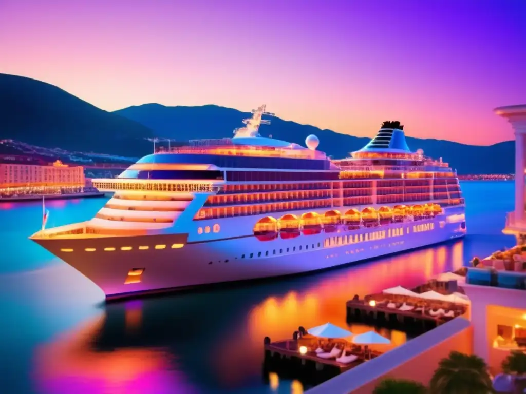 Crucero de lujo con tecnología avanzada y experiencia serena