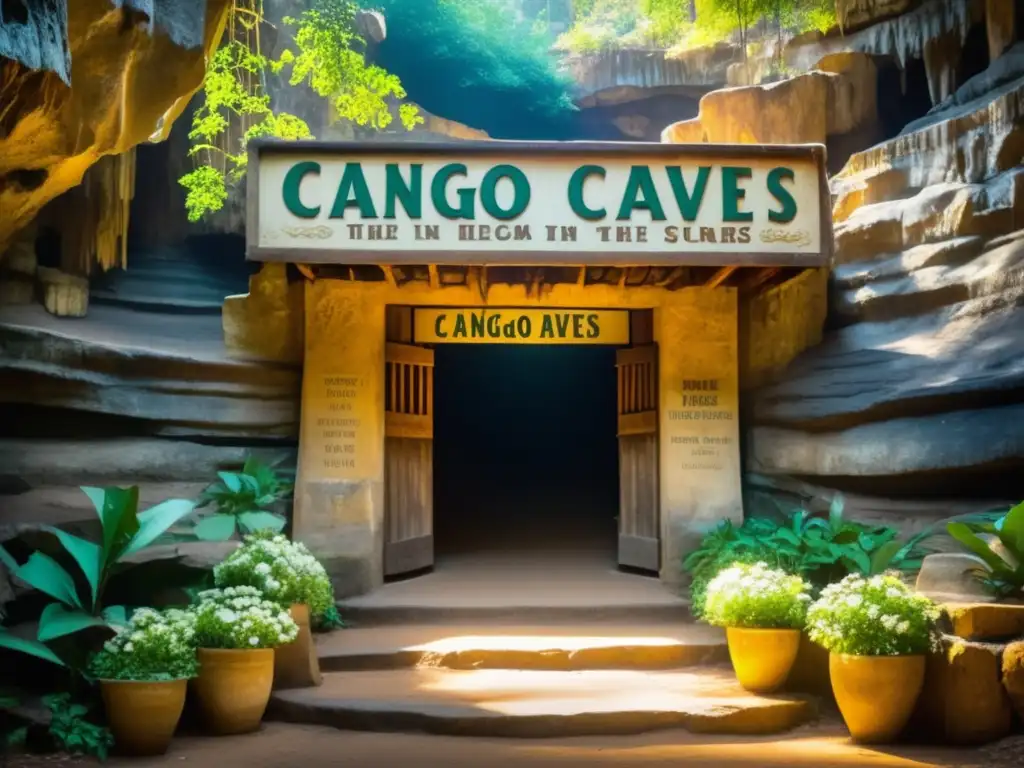 Entrada a las Cuevas de Cango: encanto histórico y naturaleza exuberante