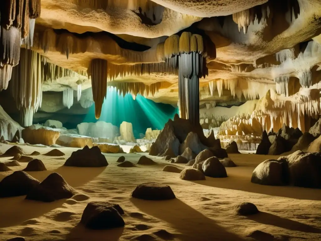 Interior de la Cueva de Lechuguilla, formaciones asombrosas y misteriosas