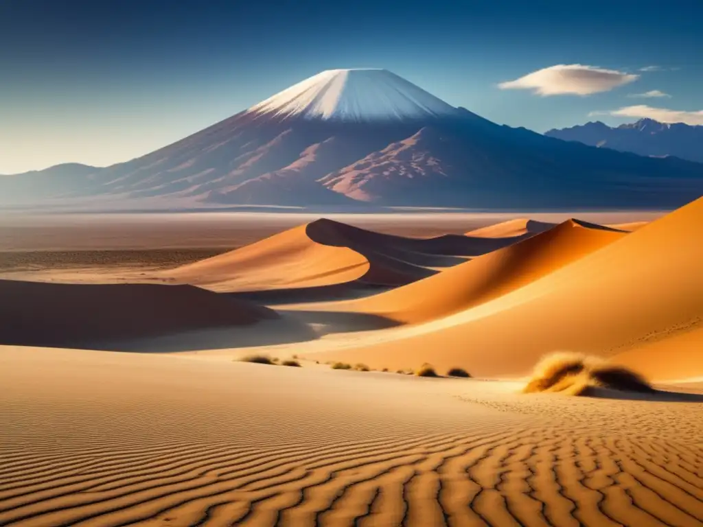 Paisaje del desierto de Atacama en Chile, simbolizando el viaje de Diego de Almagro: Ambición y valentía en tierras chilenas