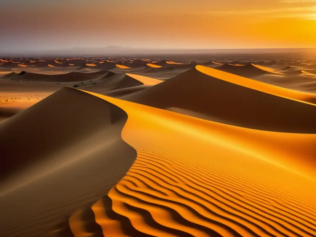 Descubrimientos en el Sahara: magnitud y belleza en una imagen vintage del desierto