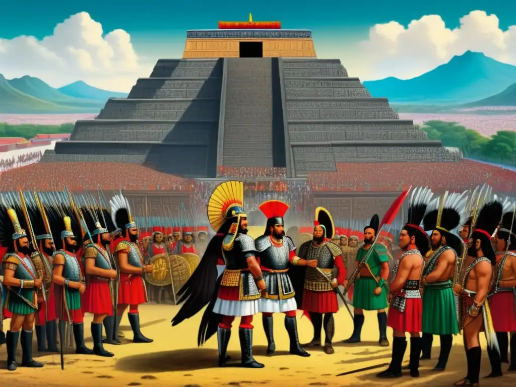 Encuentro Hernán Cortés y Moctezuma, enfrentamiento histórico en Tenochtitlán