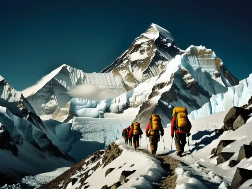 Ascenso al Everest: Belleza y desafío en la cima