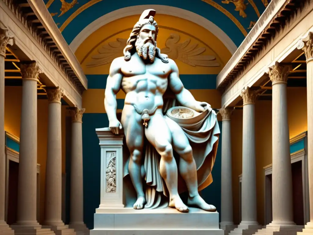 Estatua de Zeus, símbolo de poder y majestuosidad en la Antigua Grecia