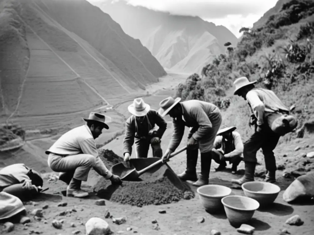 Excavación arqueológica en montañas de Perú: descubrimientos y tesoros antiguos