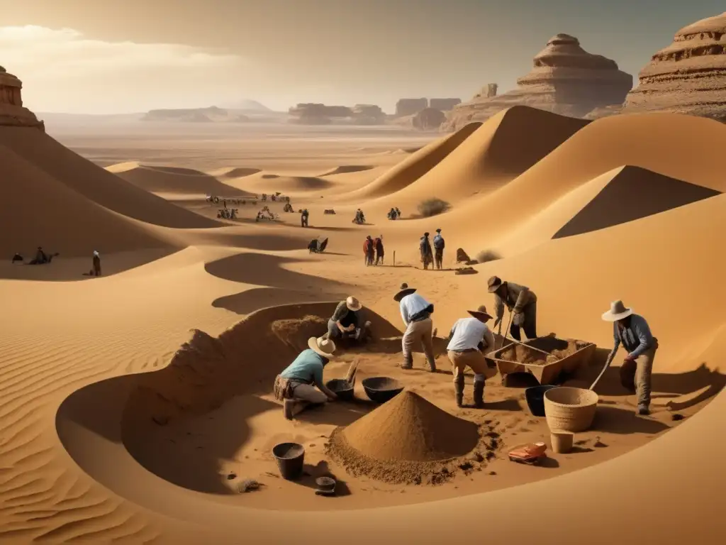 Excavación arqueológica en desierto: La Torre de Babel: ¿Leyenda Bíblica o Descubrimiento Lingüístico?