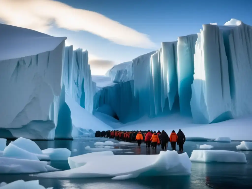 Paisaje antártico: Lucha épica de Shackleton por sobrevivir