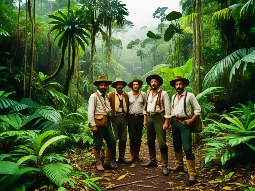 Expedición Botánica de Mutis: Exploradores en la selva con el científico Mutis y su descubrimiento vintage