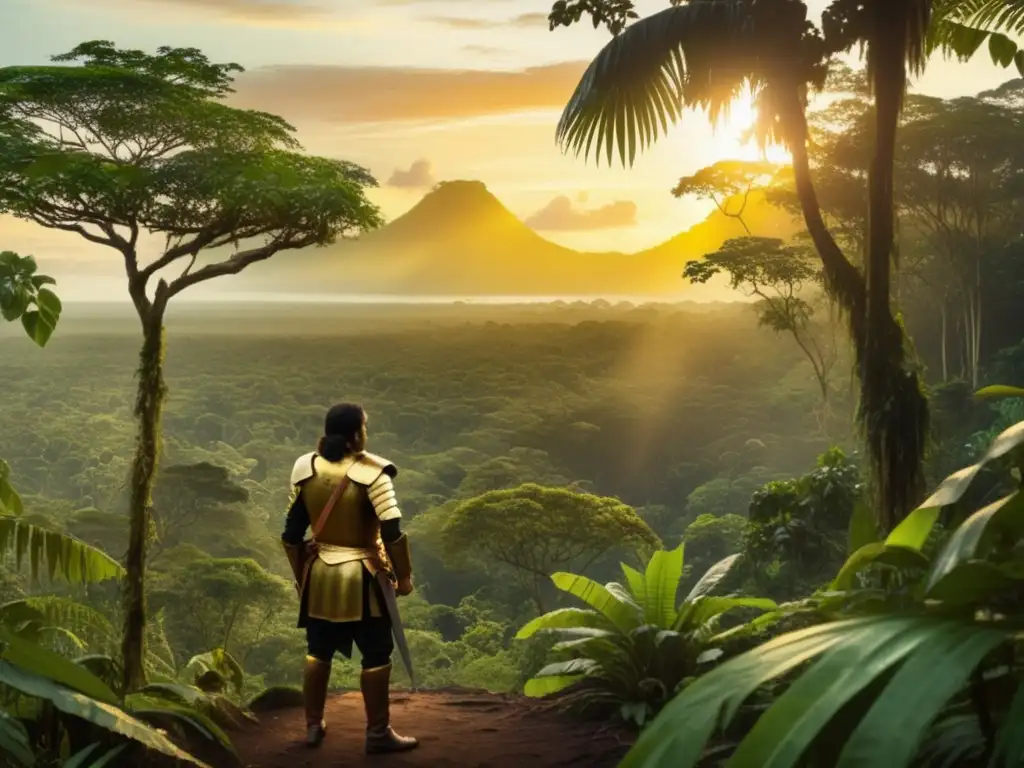 La historia no contada de Pedro de Ursúa y su expedición a El Dorado, en la exuberante selva amazónica al atardecer