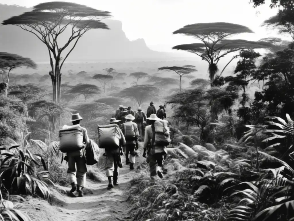 Exploradores en expedición en África: desafiando la naturaleza salvaje y la belleza inexplorada (110 caracteres)