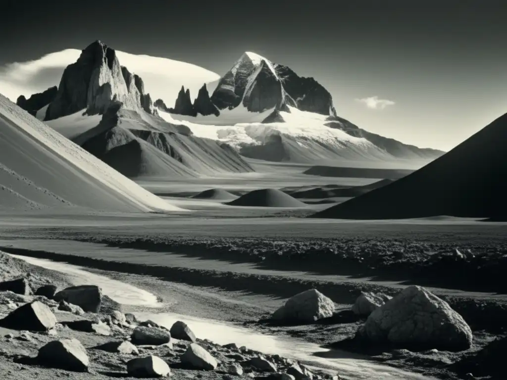 Expediciones geológicas en el centro de la Tierra: Descubriendo secretos del planeta en una imagen vintage