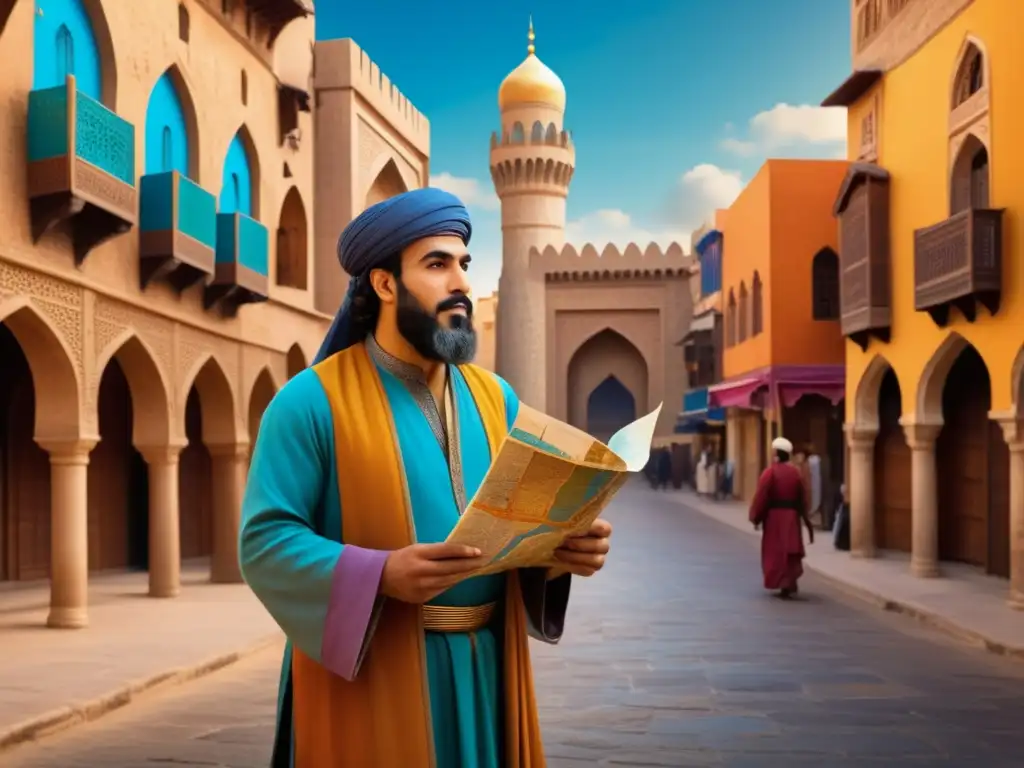 Ibn Battuta: Explorando ciudades medievales europeas con energía vibrante y arquitectura vintage