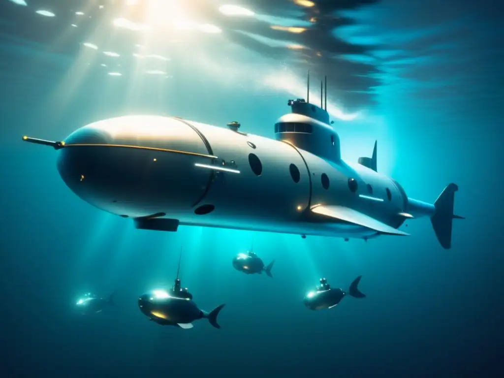 Drones y robótica: Exploración submarina con submarinos futuristas e innovadores