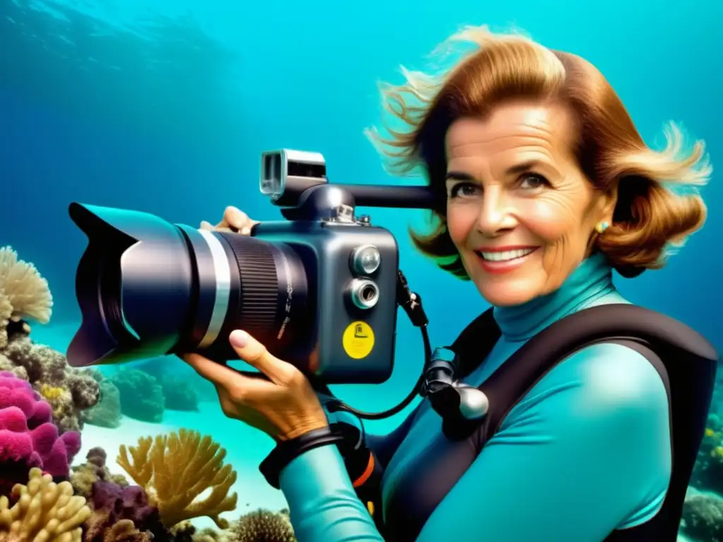 Exploración submarina de Sylvia Earle, capturando la belleza del océano y la vida marina en expediciones históricas