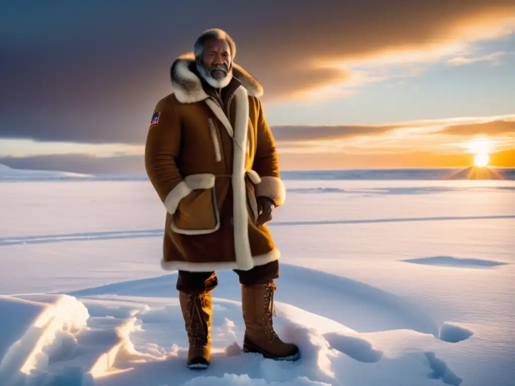 Exploración de Matthew Henson en el Polo Norte: majestuosidad del paisaje ártico y espíritu indomable