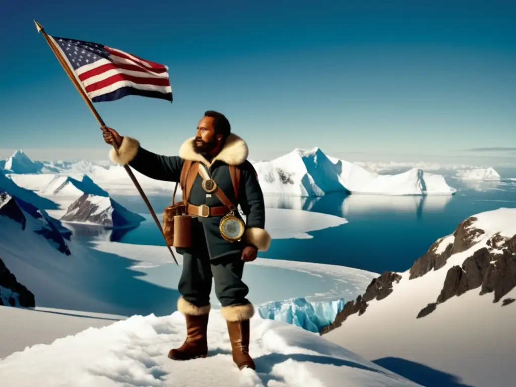 Explorador Matthew Henson desafiando el Polo Norte