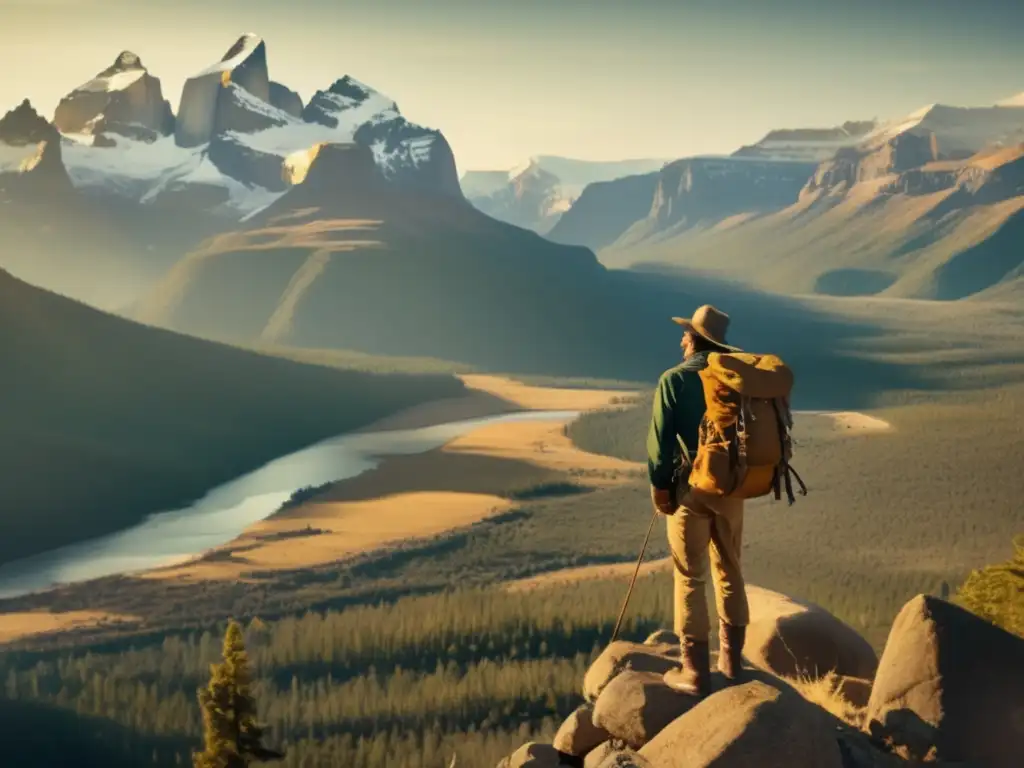 Explorador solitario en un paisaje natural, estrategias de los grandes exploradores para combatir el aislamiento