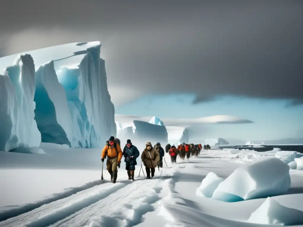 Paisaje antártico: Reto de Shackleton y su equipo