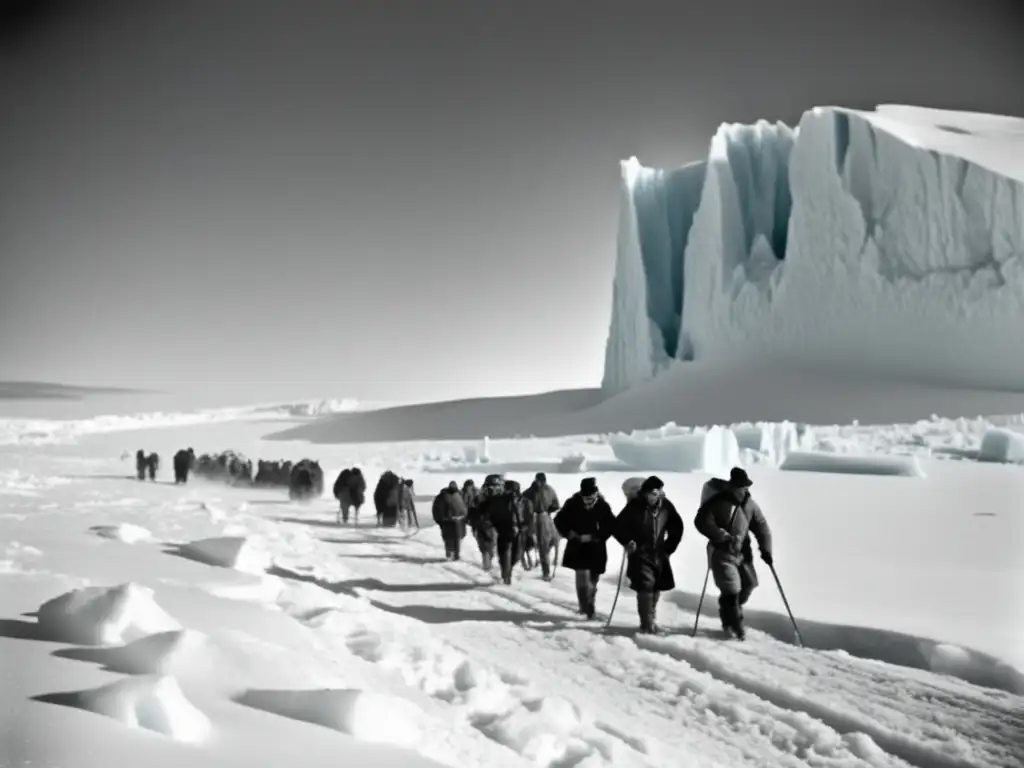 La Odisea Antártica de Amundsen y Scott: Exploradores enfrentan la belleza y desafíos del Fin del Mundo