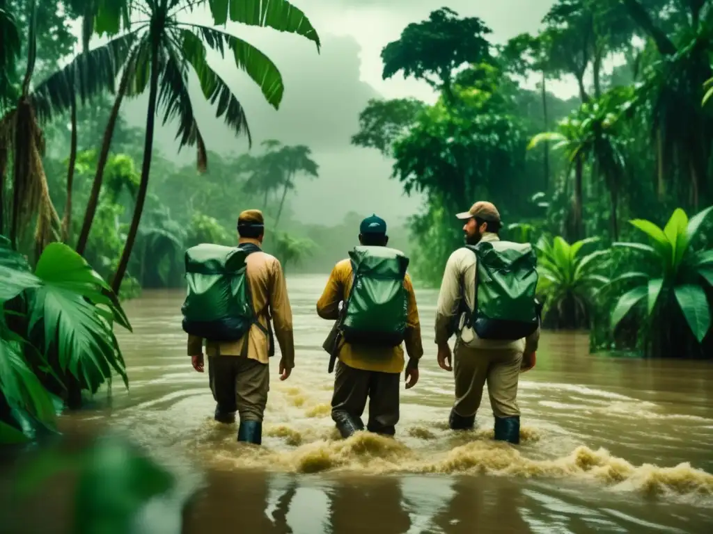 Grupo de exploradores sobreviviendo en situaciones extremas durante expediciones