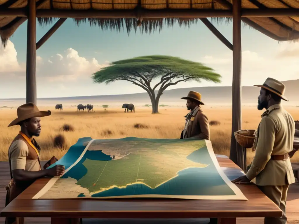 Detalle de aventura: Stanley y Livingstone, pioneros en la cartografía de África