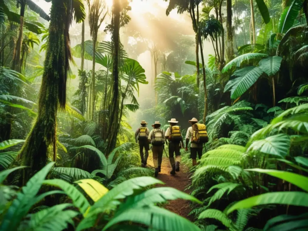 Exploradores en expedición por la exuberante selva amazónica - Expediciones que cambiaron el mundo