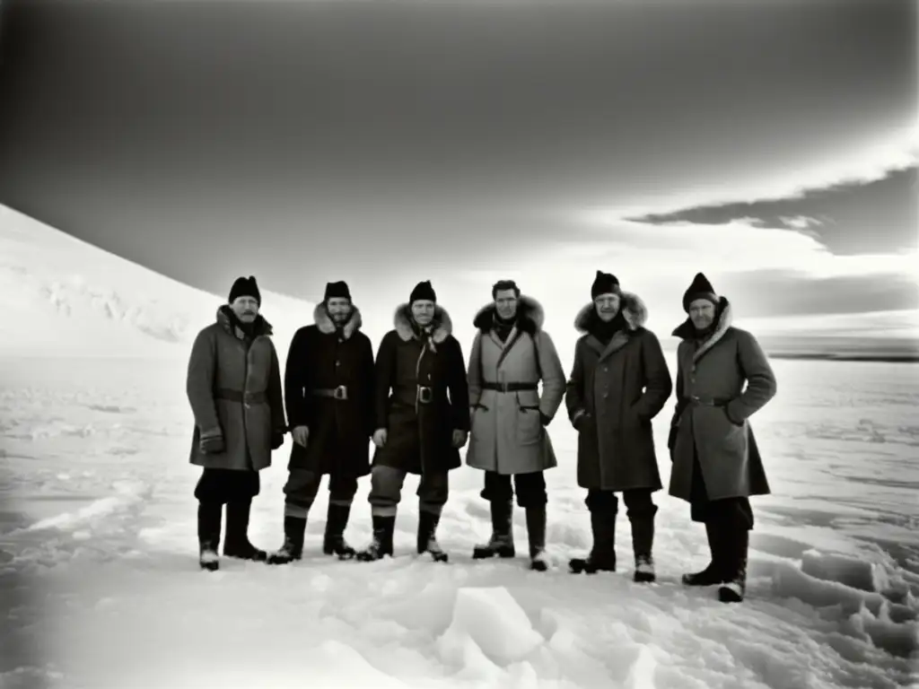 Exploradores en paisaje helado: Expediciones a la Antártida