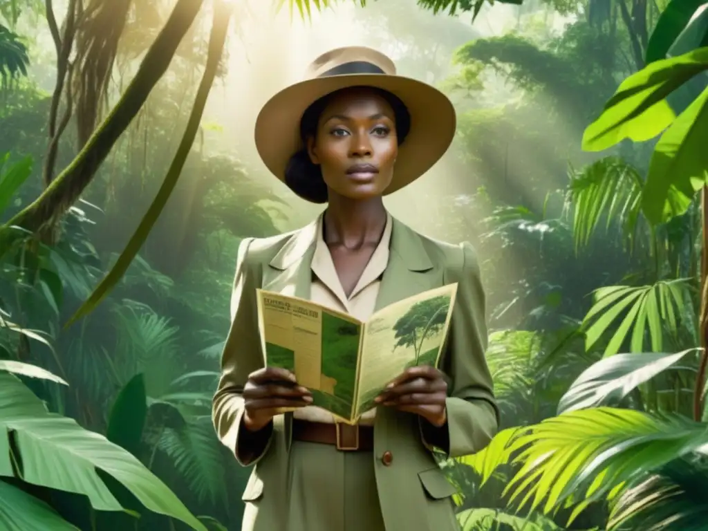 Mary Kingsley: Una mujer en la selva africana, explorando con determinación y espíritu aventurero