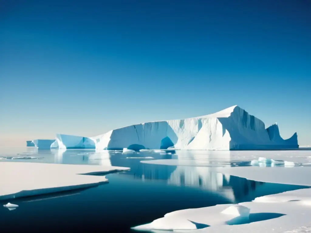 Revelando secretos de las expediciones polares de Nansen: Paisaje ártico con Fram y majestuosos icebergs