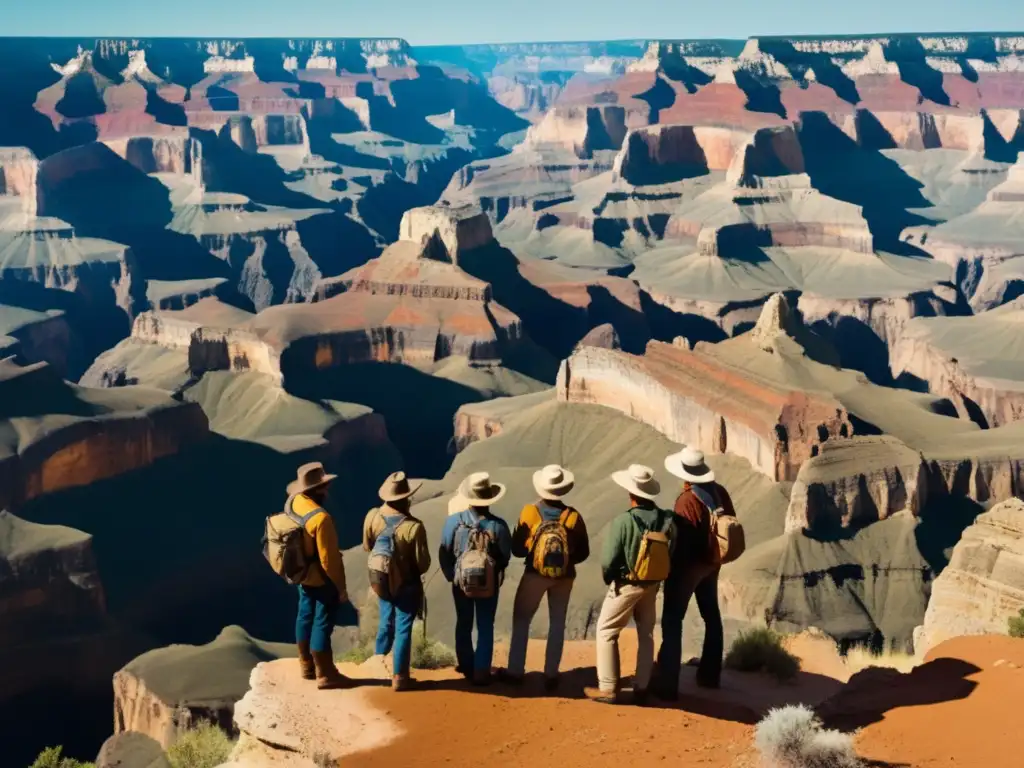 Grupo de geólogos en expediciones geológicas, explorando formaciones rocosas y revelando secretos de nuestro planeta