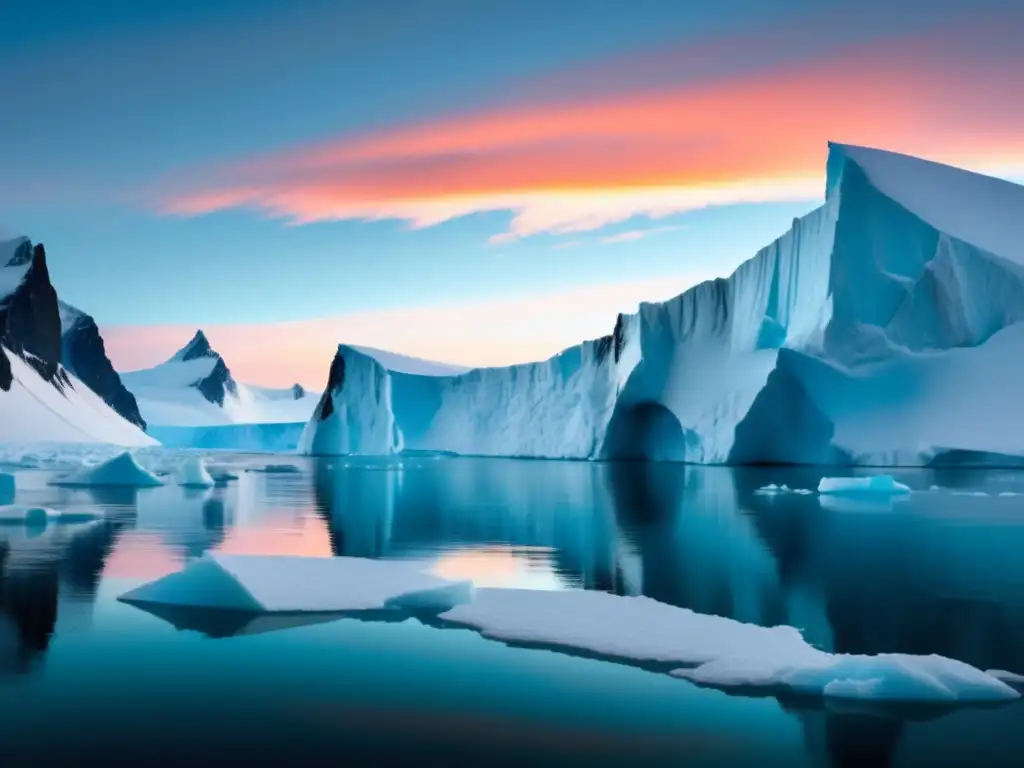 Descubriendo el misterio de la Antártida: paisaje helado y hermoso