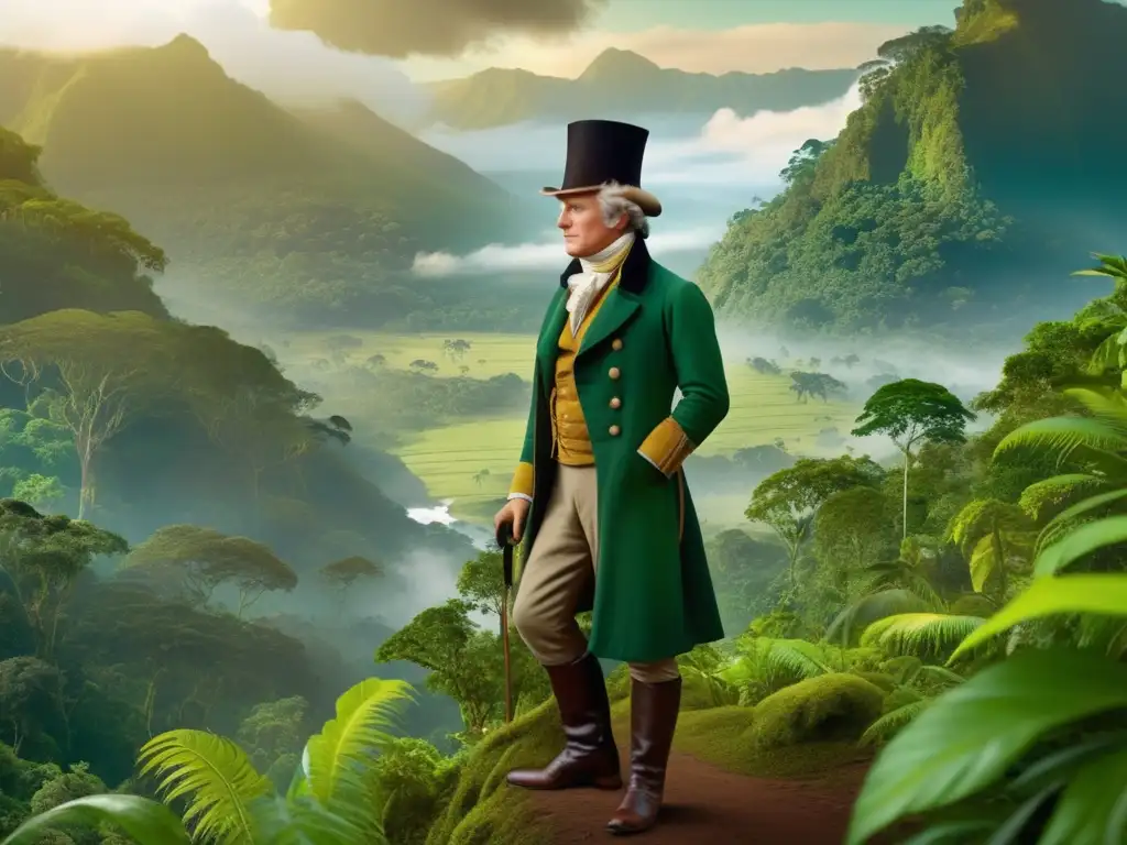 Retrato de Alexander von Humboldt, explorador científico en América del Sur