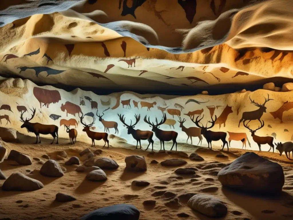 Pinturas rupestres en las cuevas de Lascaux, viaje en el tiempo a la historia ancestral