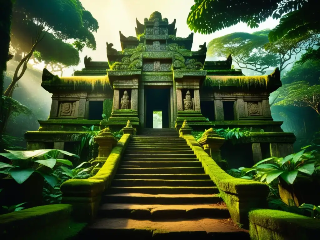 Templo antiguo en la exuberante selva amazónica - Ciudad perdida de Z