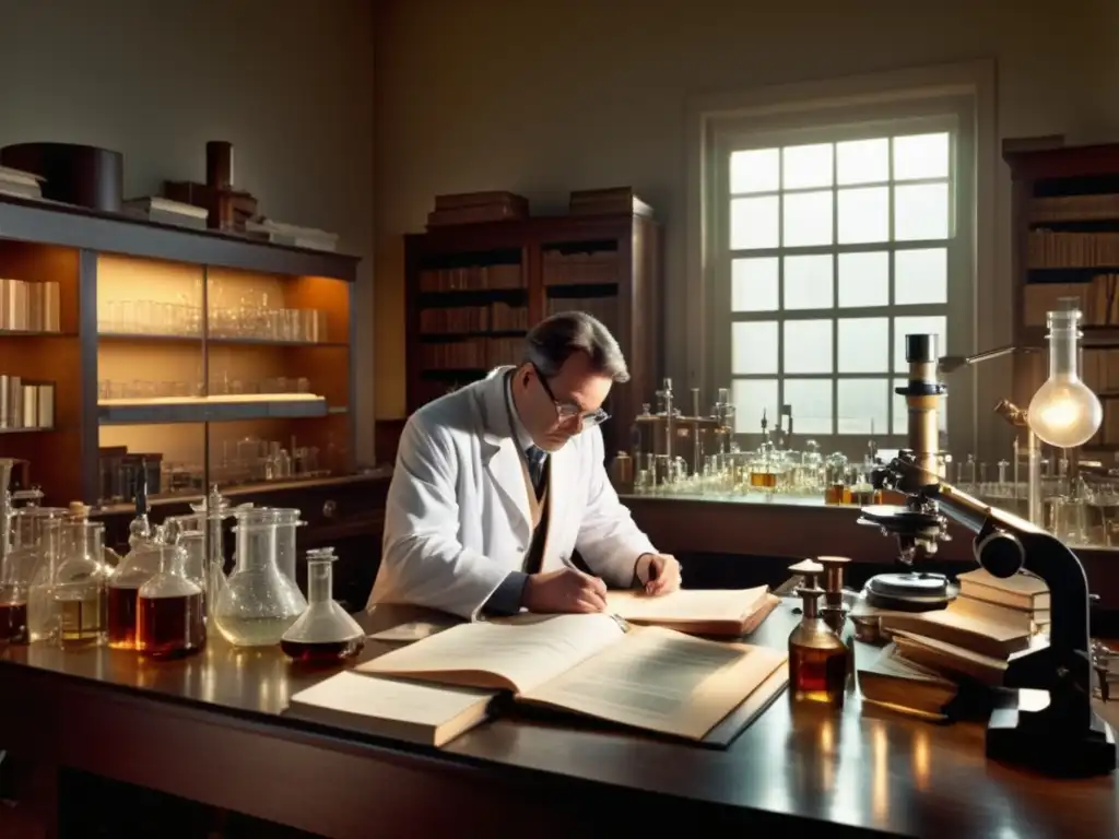 Descubrimientos casuales que revolucionaron la ciencia en un laboratorio vintage