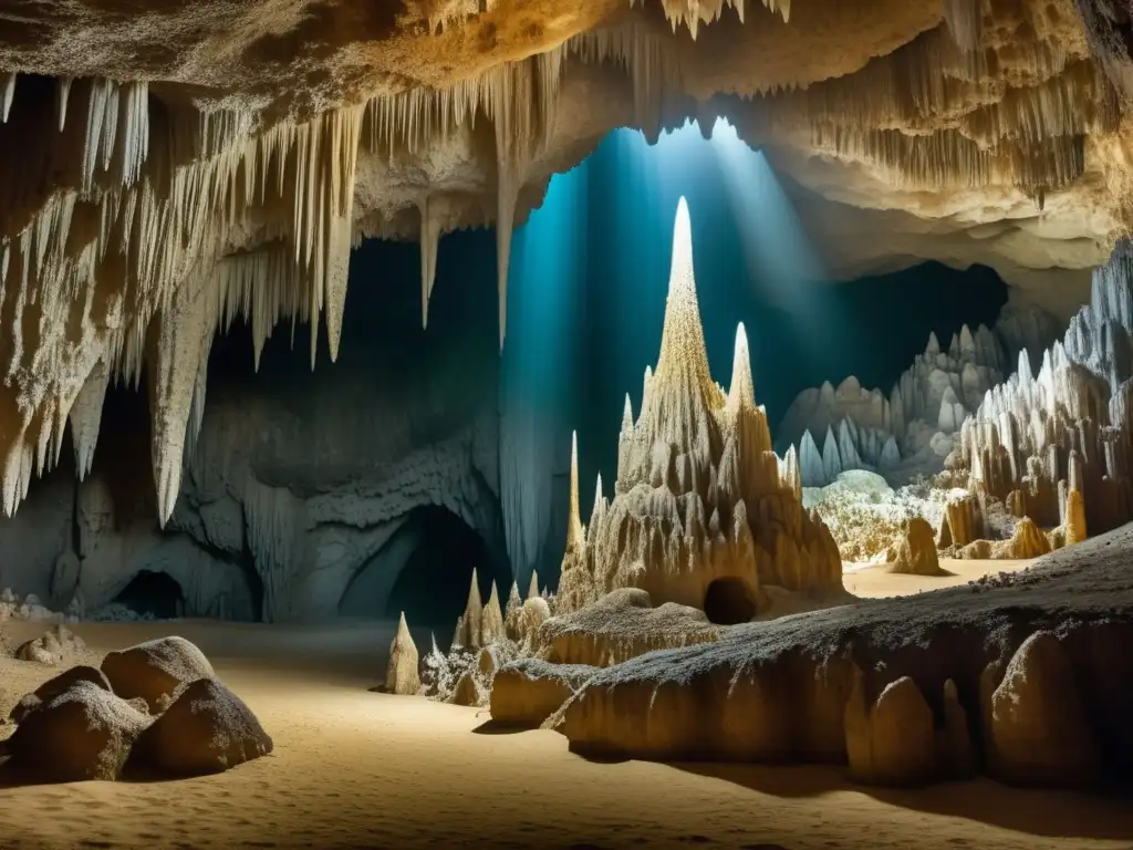 Interior de la Cueva de Lechuguilla: belleza única en formaciones cautivadoras