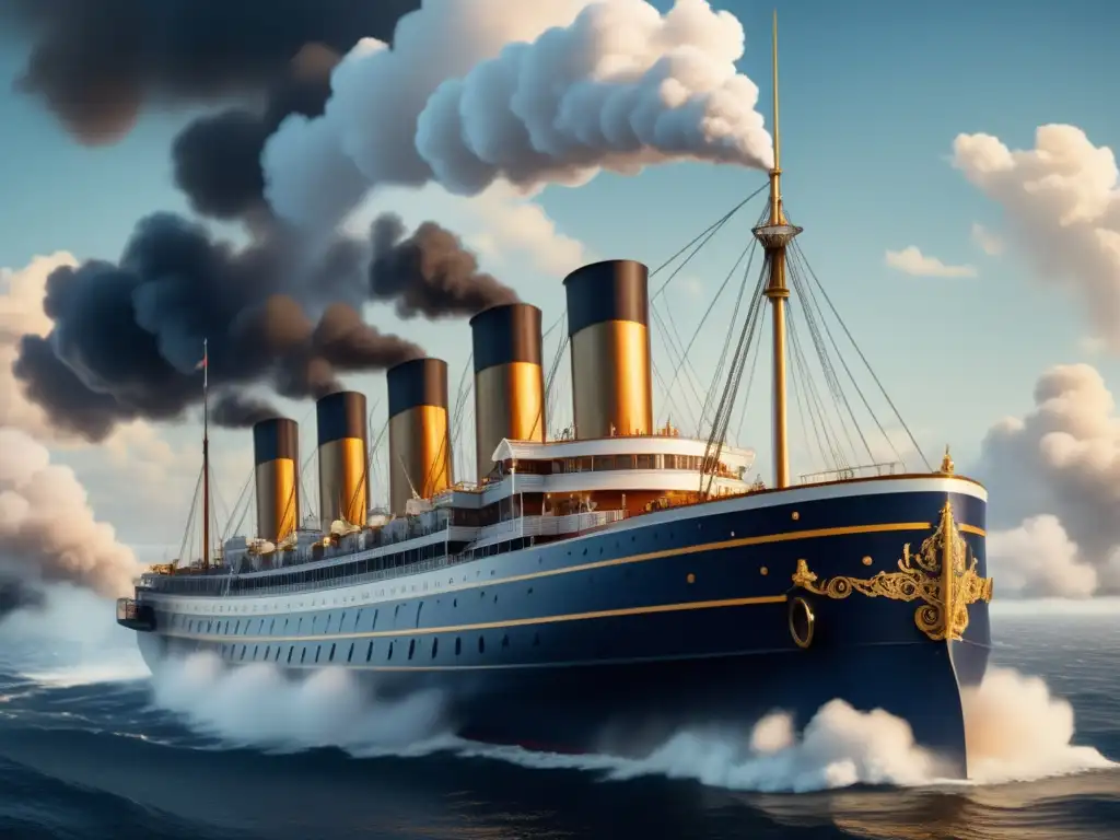 Majestuoso vapor vintage navegando por aguas tranquilas Barco a vapor navegando en aguas tranquilas