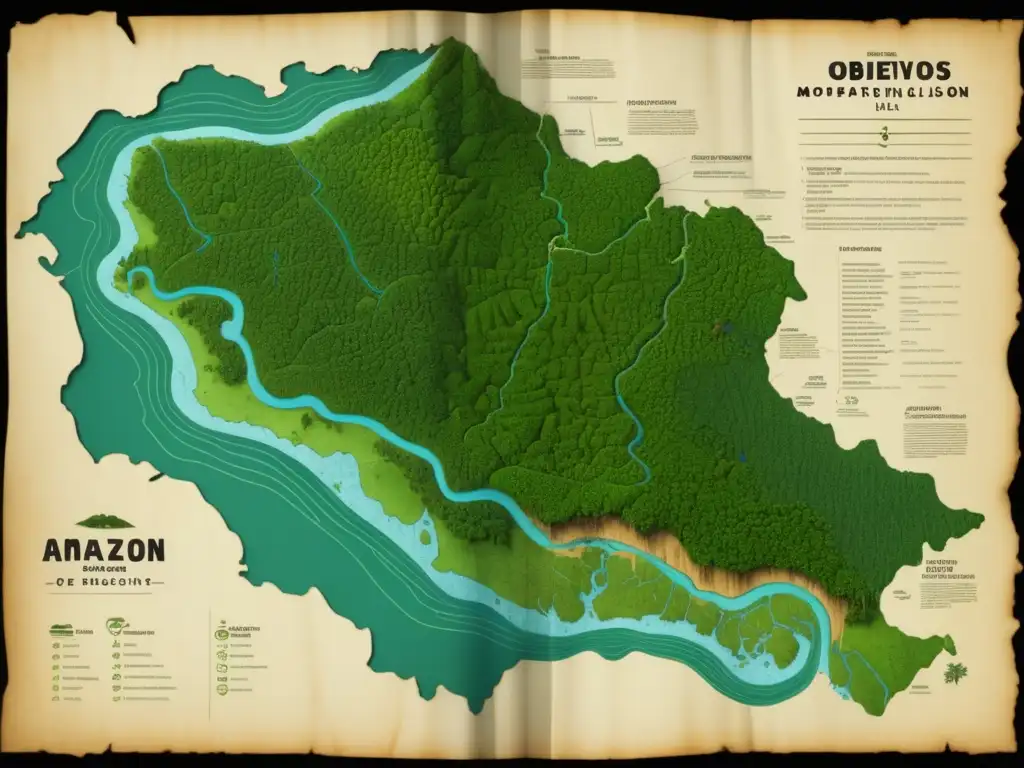 Mapa antiguo Amazonas: Expedición Orellana al Amazonas