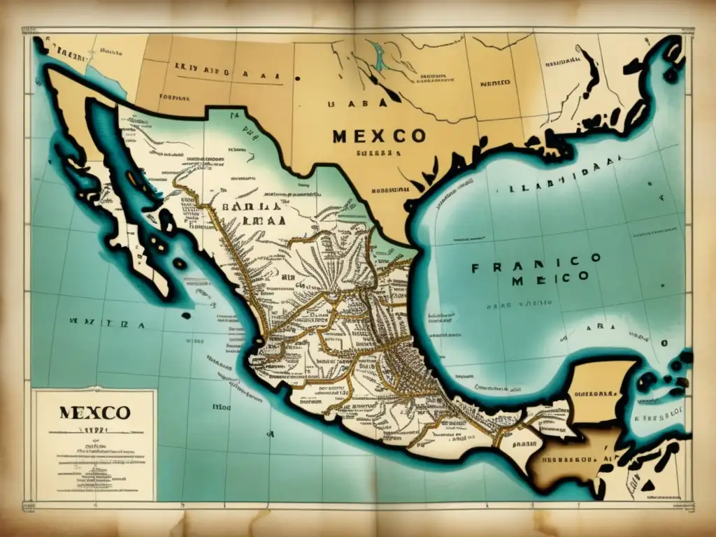 Mapa antiguo de México: La fascinante exploración de Francisco de Ibarra al norte de México